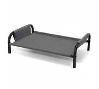 MagiDeal Resting Animal Resting Bed Elevated Frame Support Easy Clean Washable Cover Cooling Ventilated Structure Suitable for Indoor Relaxation, Gray, Large 90 58 20