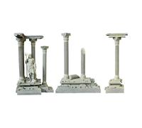 MagiDeal Roman Column Decoration Realistic Resin Mini Small and Medium Fish Tank Decoration Aquarium Decor Aquarium Ornament 185mm, Set D