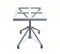 MagiDeal Rotating Spray Spray Painting Rack Rotating Worktable Metal Lattice Panel Reinforced Steel Frame Rotates for All Sides Suitable for custom painting, 500x500x600-800mm Adjustable