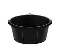 MagiDeal Rubber feed Pan Rubber Tub 25L 6.5 Gallon Versatile with Hanging Holes Chicken Dust Bath Container Feeder Pan for Horses Dogs