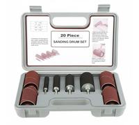 MagiDeal Sanding Drum Set Sanding Drum Kit Rotary Drum Sleeves Cylinder With Expanding Rubber Core For Hold And Consistent Control suitable for shaping parts smoothing contours and workshop tasks