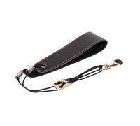 MagiDeal Sax Neck Strap Adjustable for Alto Tenor Baritone PU Leather Strap Wind Instrument Strap for Concert Show Stage Practice Live, black