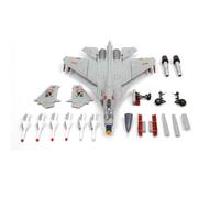 MagiDeal Scale Assembly Aircraft Model Kit Fighter Jet Plane Toy 15 Carrier Based Aircraft Alloy Construction Separate Landing Gear Dynamic Stand Mount