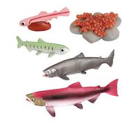 MagiDeal Sea Playset Nature Life Cycles Growth Model Simulation Animal Toy Educational Teaching Aid Suitable for Classroom Nature, Salmon