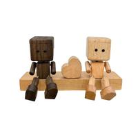 MagiDeal Shaking Feet Doll Desktop Decor Compact Wooden Man Figurine Shaking Wooden Man Figurine for Truck Desktop Valentines Day Gift, with Fragrance