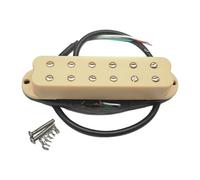MagiDeal Single Coil Pickup Replacement Universal Accessory Double Rails Pickup Neck Bridge Pickup for ExerciseConcert Performance, yellow