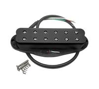 MagiDeal Single Coil Pickup Replacement Universal Accessory Double Rails Pickup Neck Bridge Pickup for ExerciseConcert Performance, black