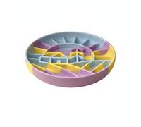 MagiDeal Slow Eating Bowl Dog Slow Feeder Licking Mat Feeding Plate With Raised Maze Texture Pure Silicone Anti Slip Back Easy To Rinse Suitable for Adult Dogs Crate Feeding Home Use, Lavender