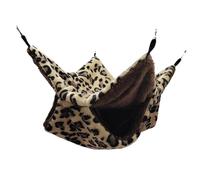 MagiDeal Small Animal Hanging Hammock Cage Accessory Nest Hideout Winter Hamster Hanging Bed for Parrot Sugar Glider Sleeping Resting, black 34cmx34cm