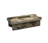 MagiDeal Solid Wood Wooden Box with Lid, Black And Yellow Textured Series, Large Decorative Box, Handcrafted Wooden Box With Marble-look Finish, 30 X 15 X 10 Cm