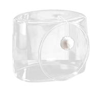MagiDeal Space Capsule Pet Bed Feline Sleeping DEN Cat Furniture Breathable Transparent Plush Cat Play Ball Kitten Nest for Cats Kitty, Square Cat Ball
