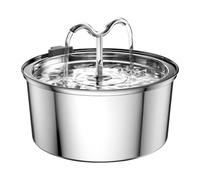 MagiDeal Stainless Steel Cats Pet Water,Automatic Metal Dog Drinking,108oz/3.2L Pet Water Dispenser for Inside Cats, no visible window