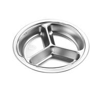 MagiDeal Steaming Tray with Handle Home Cooking Steamer Cooker Divided Food Pan Steamer Basket with Handle for Pastries Eggs Potatoes, S