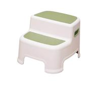 MagiDeal Step Stool, Two Step Stool for Kids, Multifunctional Double up Toddlers Step Stools, Bedside Step Stool for Living Rooms, green