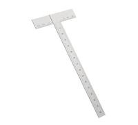 MagiDeal T Square Ruler Drafting Tool Teaching Supply Professional 90 Degree Stainless Steel Measuring Tool for Crafting Engineer