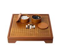 MagiDeal Tabletop Chess Board Wooden Game Board Go Playing Board Strategy Board Smooth Surface Grid Layout Suitable for Family Entertainment Teaching Relaxed Home Entertainment