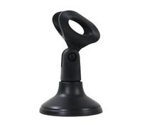 MagiDeal Tabletop Mic Stand 5/8 Screw Sturdy Multipurpose Simple Assembly with Round Base Stand for Desk Interviews Meeting, A