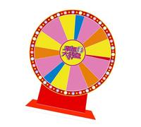 MagiDeal Tabletop Prize Turntable, Roulette Wheel Compact Portable Erasable Tabletop Fortune Wheel for Teaching Activity Fortune Game, Style A