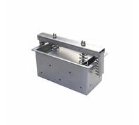 MagiDeal Thickened Stainless Steel Forming Shaping Box Uniform Compression Convenient Cleaning Suitable for Kitchen Cooking Restaurant Food Service, Single Row, 2KG Capacity