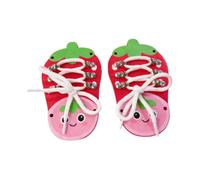 MagiDeal Tie Lacing Toy Preschool Educational Tool Practical Early Learning Toy Learn to Tie Shoes Activity Board for Kids Child Gifts, 1 Pair