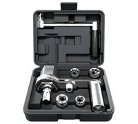 MagiDeal Tire Removal Wrench Manual Lug Nut Tool Kit with Socket Set and Crank Handle 40Cr Steel Construction for Passenger Vehicles Suitable for Emergency