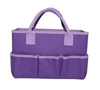 MagiDeal Tote Storage Craft Bag Organizer for Crafts Sewing Art Supplies Storage Organization with Handles for Travel Woman Baby Baby Diaper Bag with 5 Pockets,