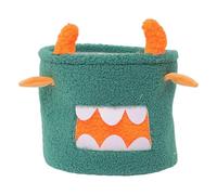 MagiDeal Toy Storage Basket Storage Bin Multiuse Decorative Candy Bucket Trick or Treat Bag Container for Dog Treats Playroom, green