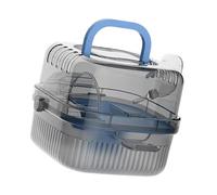 MagiDeal Travel Transparent Hamster House Pet Carrying Cage Exercise Playing House Small Pet Container for Small Animals Mice Bunny