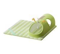 MagiDeal Tunnel Cozy Tunnel Bed Mat Hiding House Scratcher Cooling Mesh Design Sisal Section Suitable for Feline Pets Kittens Indoor Entertainment, Green, S