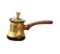 MagiDeal Turkish Coffee Pot Coffee Maker with Lid for Gas Stoves Multifunctional Tea Brew Pot Chocolate Butter Milk Cup for Camping, 550ml