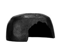 MagiDeal Turtle Humidification Shelter, Reptiles Hiding Cave, Versatile for Moisture, Realistic for Climb Pet Landscaping Cave, Black