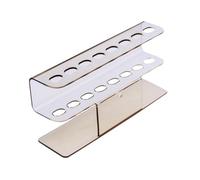 MagiDeal Tweezer Stand Eyelash Extension Tools Storage Holder Transparent Multipurpose 8 Holes Tweezers Rack for Salon Beauty Teaching, coffee