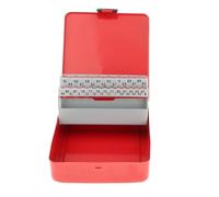 MagiDeal Twist Drill Bit Case Storage Case Accessory Empty Conveneint Sturdy Metal Drill Bit Index Box Drill Bit Dispenser Organizer, 41 Slots