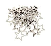 MagiDeal Unfinished Hollow Wooden Star Shapes Hollow Craft Embellishments for Scrapbooking Crafts DIY Ornaments Home Decor Painting & Mixed Art Projects (5cm,50pcs)