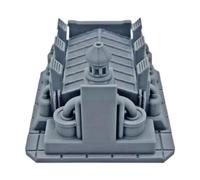 MagiDeal Unpainted Miniature Building Terrain,Tabletop Gaming Terrain Gift Party Favor Building Model for Collectors Hobby Enthusiasts