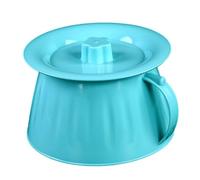 MagiDeal Urinal Pot Spittoon Portable with Handle with Lid Pee Bucket Urinal Bucket for Bedside Household Travel Camping Elder Kids, Blue