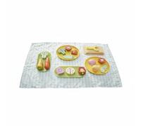 MagiDeal Vegetable Cutting Playset Wooden Pretend Food Kitchen Role Play Set With Assorted Pieces And Cut Action For Fine Motor Growth Suitable for preschool , Vegetables SET