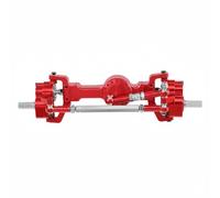 MagiDeal Vehicle Bridge Component RC Axle Elevated Axle Metal Axle Set Aluminum Housing Steel Gears Support Larger Tires Better Climbing suitable for tuned handling rock gardens tracks, Red