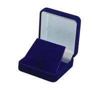 MagiDeal Velvet Display Box Storage Case Showcase Scratch Resistant Medals Gift Box Versatile Brooches Collection Display Holder, Blue White