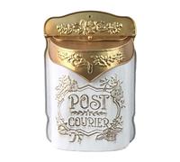 MagiDeal Vintage Design Mailbox Metal Mail Box Sturdy Lockable Rustic Mail Holder Post Magazines Box for Outside Garden Farmhouse Gate