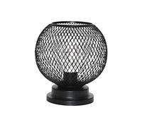 MagiDeal Vintage Iron Night Light - Black Retro Industrial Metal Wire Basket Cage Table Lamp for Bedside Desk Modern Decor