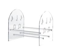 MagiDeal Vinyl Record Storage Rack Display Stand Acrylic Easy Assembly Multifunctional Desktop Vinyl Record Holder for files Books DVD