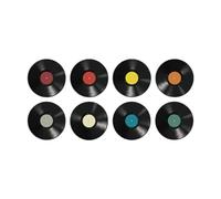 MagiDeal Vinyl Records Stickers Wall Art Decor Sticky and Peel PVC Wallpaper Decorative for Room Music Party Living Room Decor
