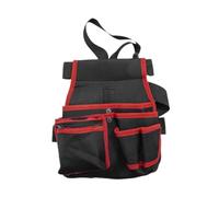MagiDeal Waist Tool Bag Pack Organizer with Multi Pockets Utility Belt Pouch Storage for Outdoor Carpenter Hiking Family Electricians, Red