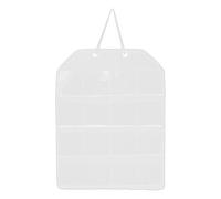 MagiDeal Wall Hanging Badges Display Organizer 16 Pockets 19.4x15inch for Enamel Pins Accessory Versatile Fits 75mm Medal, White