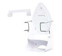 MagiDeal Wall Mount Ironing Board Rack, Creative Hanger for Laundry Room, Easy Install, White Storage Organizer for Home Small Space, Apartment, Utility Closet, Prevent Tipping Quick Access, White