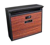 MagiDeal Wall Mount Mailbox, Mail Box, Practical with Combination Lock Letterbox Decorative for Outdoor Front Door Entryway