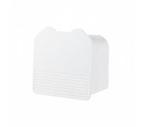 MagiDeal Wall Storage Case Wall Organizer Storage Box Napkin Holder Tissue Dispenser With Divider Inserts And Sealed Cover Polystyrene Design suitable for kitchen wall home office study area , White