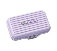 MagiDeal Weekly Pill Organizer Waterproof with Divider Easy to Open Protection Container Dispenser Daily Holder for Home Travel Adults, Purple Large