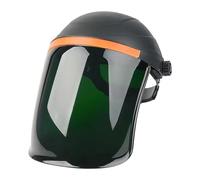 MagiDeal Welding Face with Hard Hat Impact Resistant Lightweight Practical Welder Equipment Visor Helmet Face Cover, Black and Green